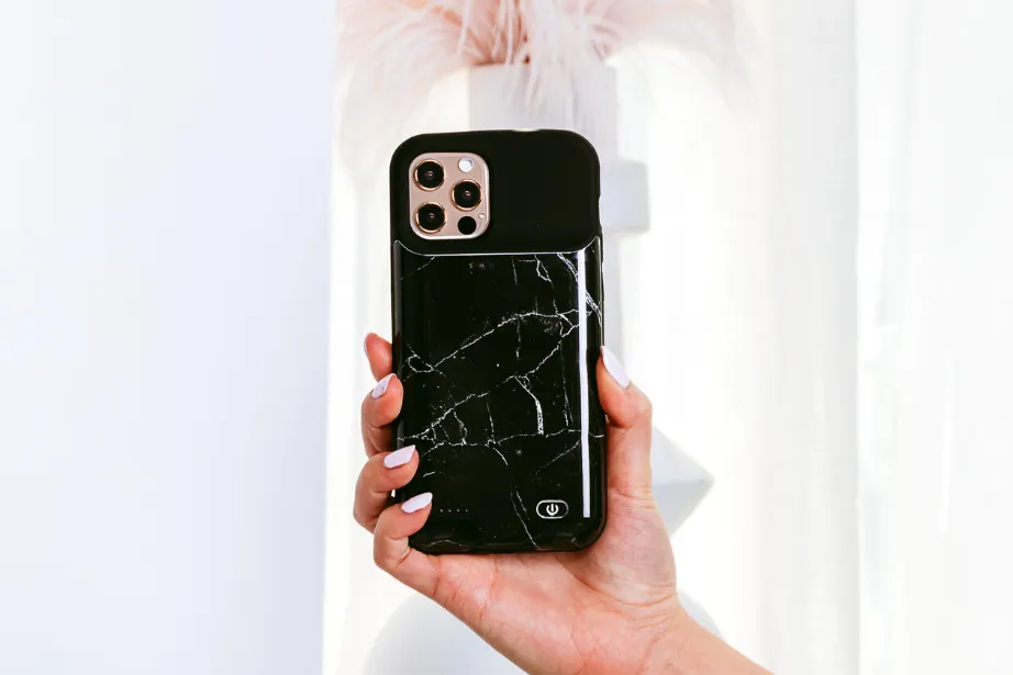 Black Marble Ultra Battery Case