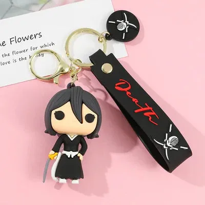 Bleach Anime |  Rukiha Kuchiki | Silicone Lanyard Keychain