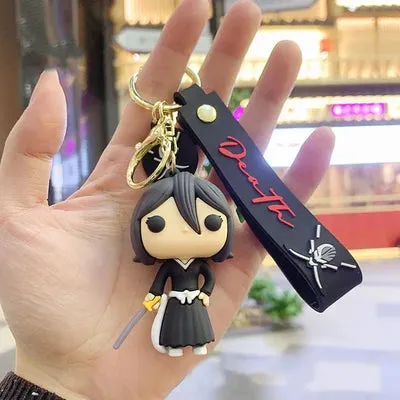 Bleach Anime |  Rukiha Kuchiki | Silicone Lanyard Keychain