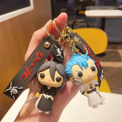 Bleach Anime |  Rukiha Kuchiki | Silicone Lanyard Keychain