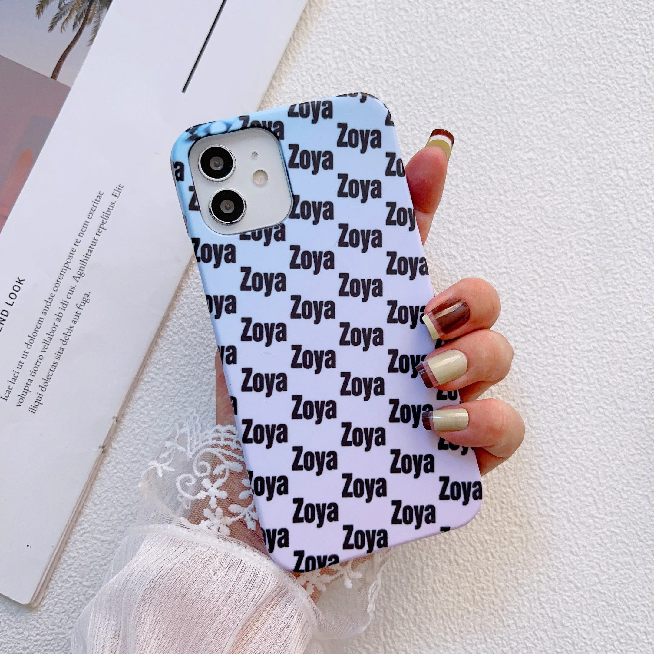 Blue And Purple Ombre Customised Slim Case