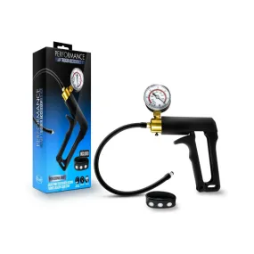 Blush Performance Gauge Pump Trigger with Silicone Tubing & Silicone Cock Strap Black