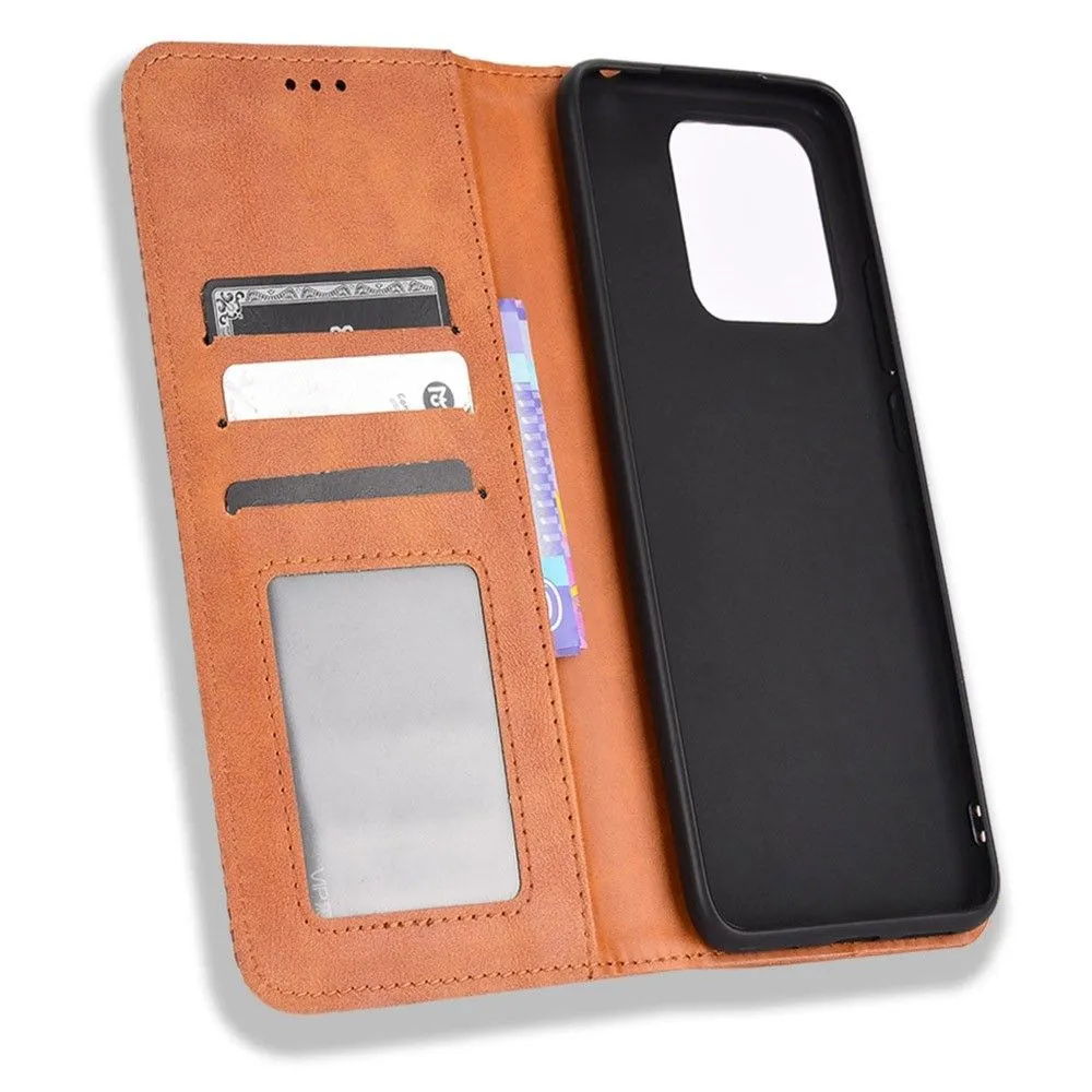 Bofink Vintage Xiaomi Redmi 10C leather case - Brown