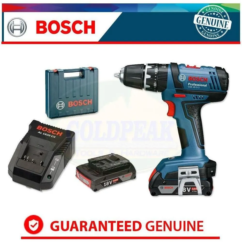 Bosch GSB 18-2 -Li Cordless Impact Drill - Driver [Kit] (18V)