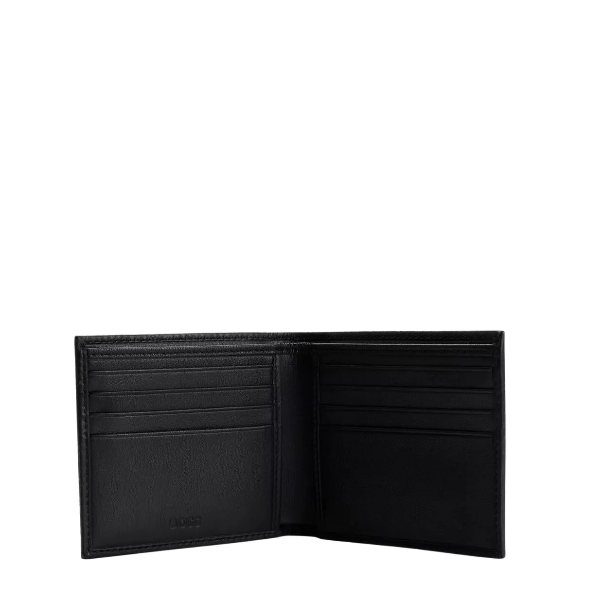 BOSS Monogram Logo Leather Card Case & Wallet Gift Set