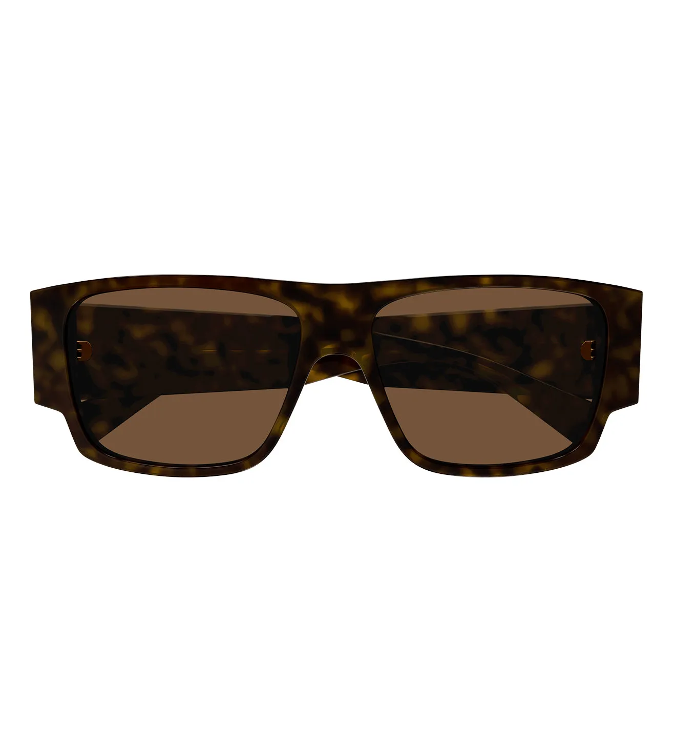 Bottega Veneta Men's Brown Rectangular Sunglasses