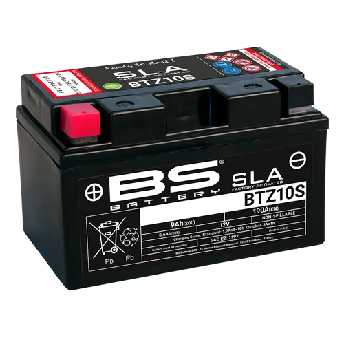 BS Battery BTZ10S-BS SLA MAX equivalent YTZ10S