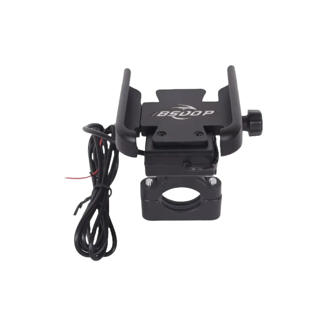 BSDDP Motorcycle Phone Mount with USB Charger