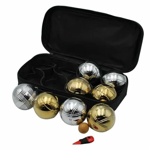 Buffalo Sports Metal Boule Bocce Set 8 Balls