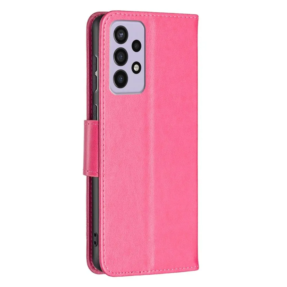 Butterfly Samsung Galaxy A73 flip case - Rose