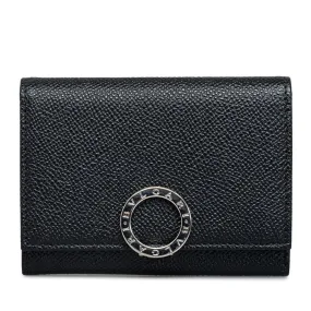 Bvlgari Leather Coin and Card Case Black