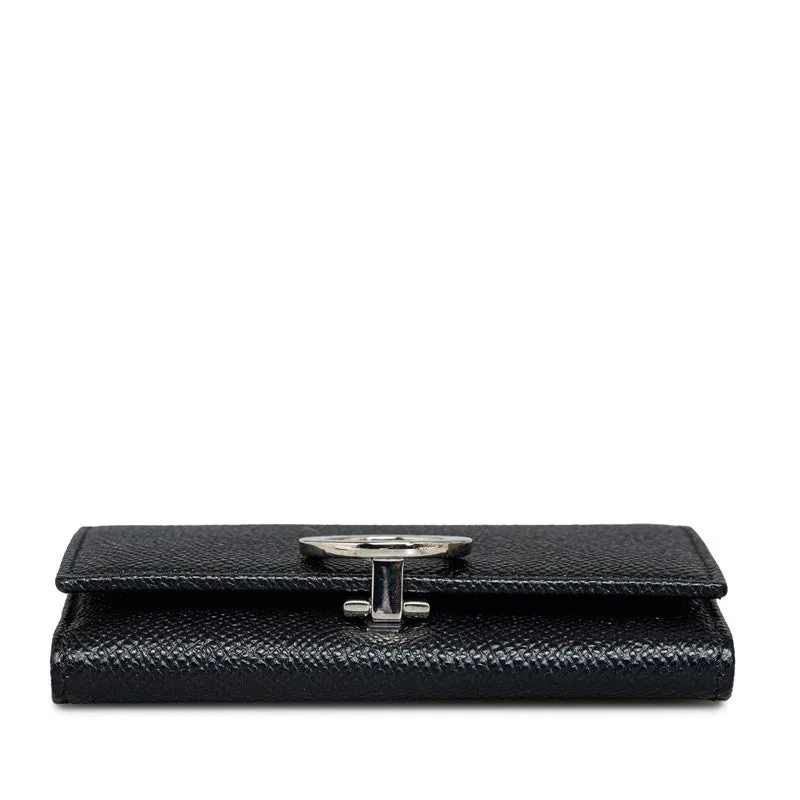 Bvlgari Leather Coin and Card Case Black