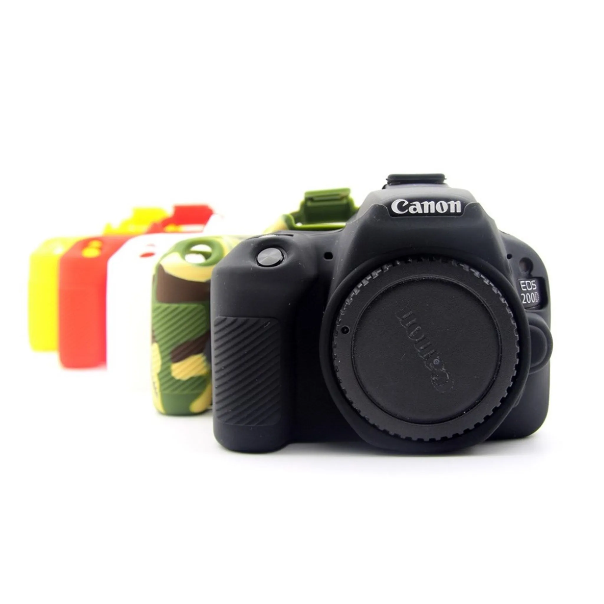 Canon EOS 200D soft silicone protective case - Red