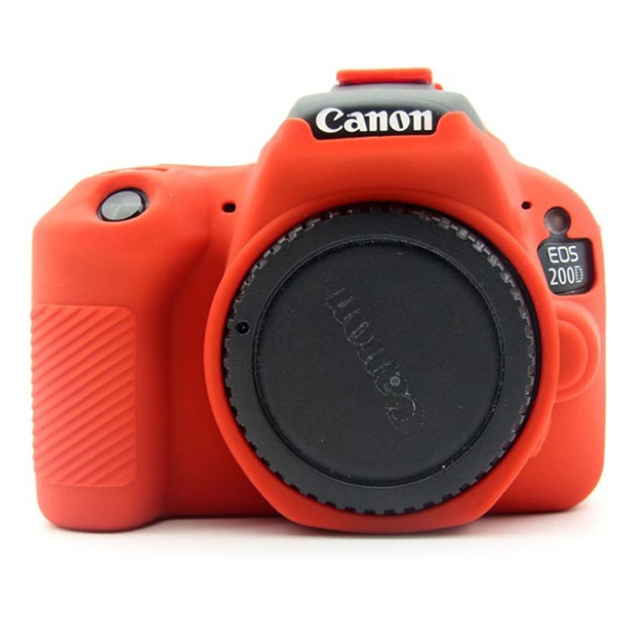 Canon EOS 200D soft silicone protective case - Red