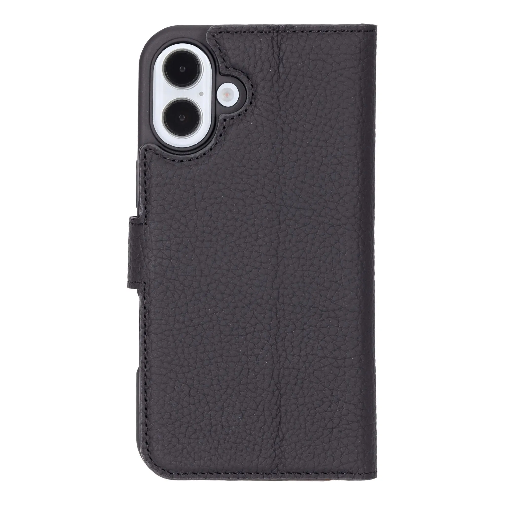 Carter iPhone 16 Plus Wallet Case, Pebble Black