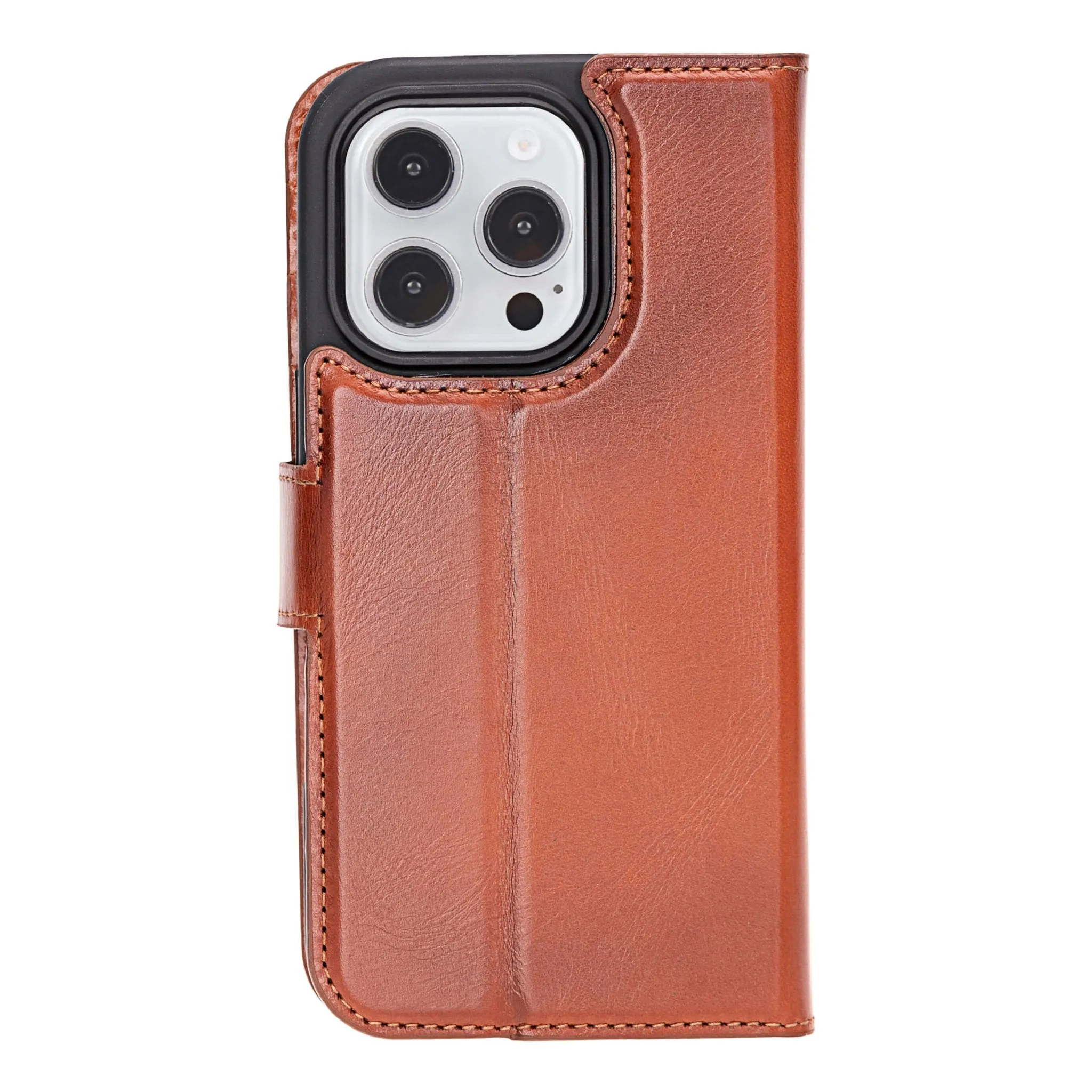 Carter iPhone 16 Pro Max Wallet Case, Burnished Tan