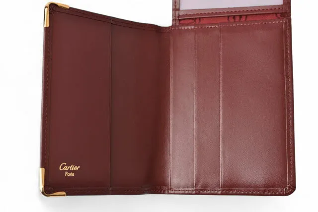 Cartier Leather Card Case Pass Holder