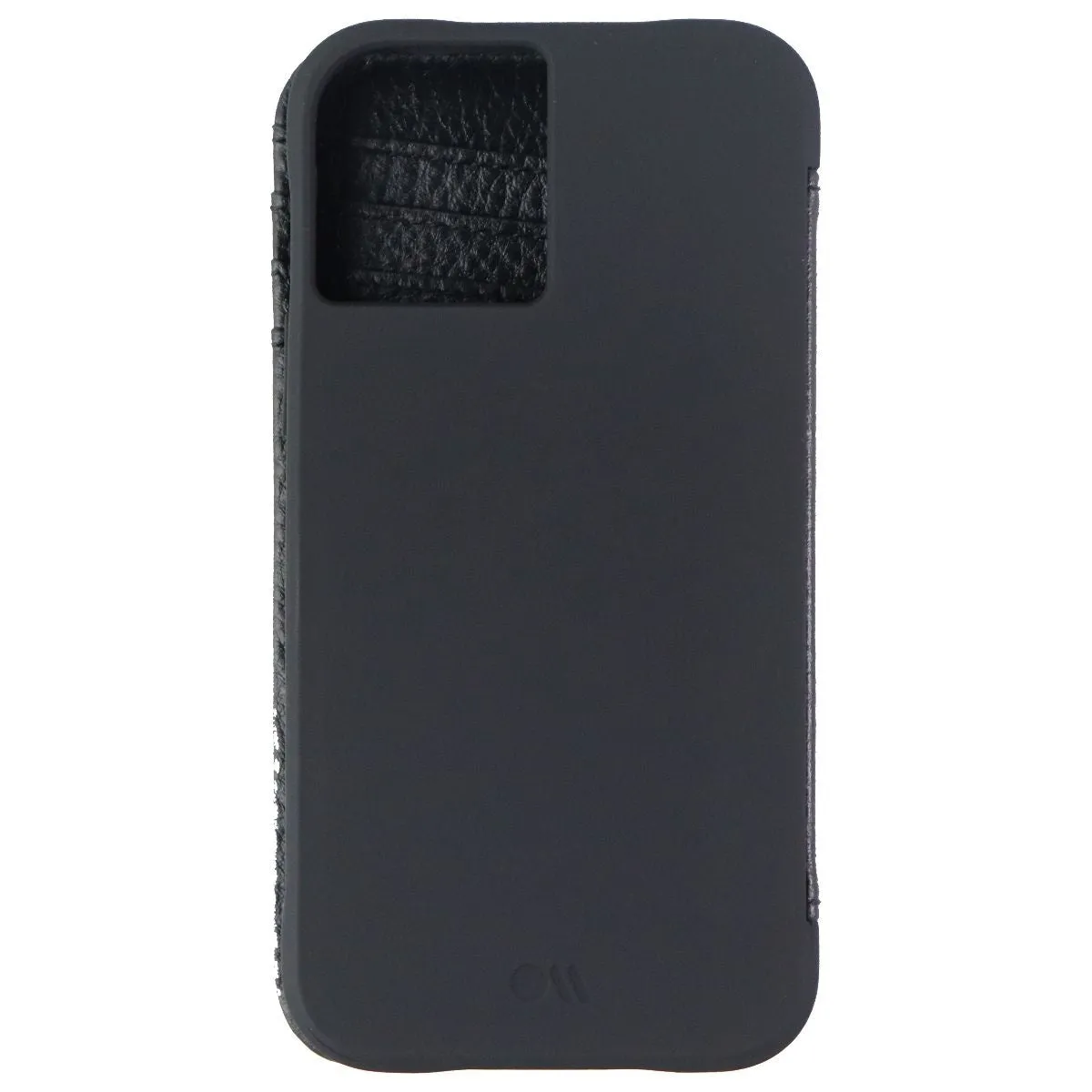 Case-Mate Tough Wallet Folio Case for Apple iPhone 12 Mini - Black Leather