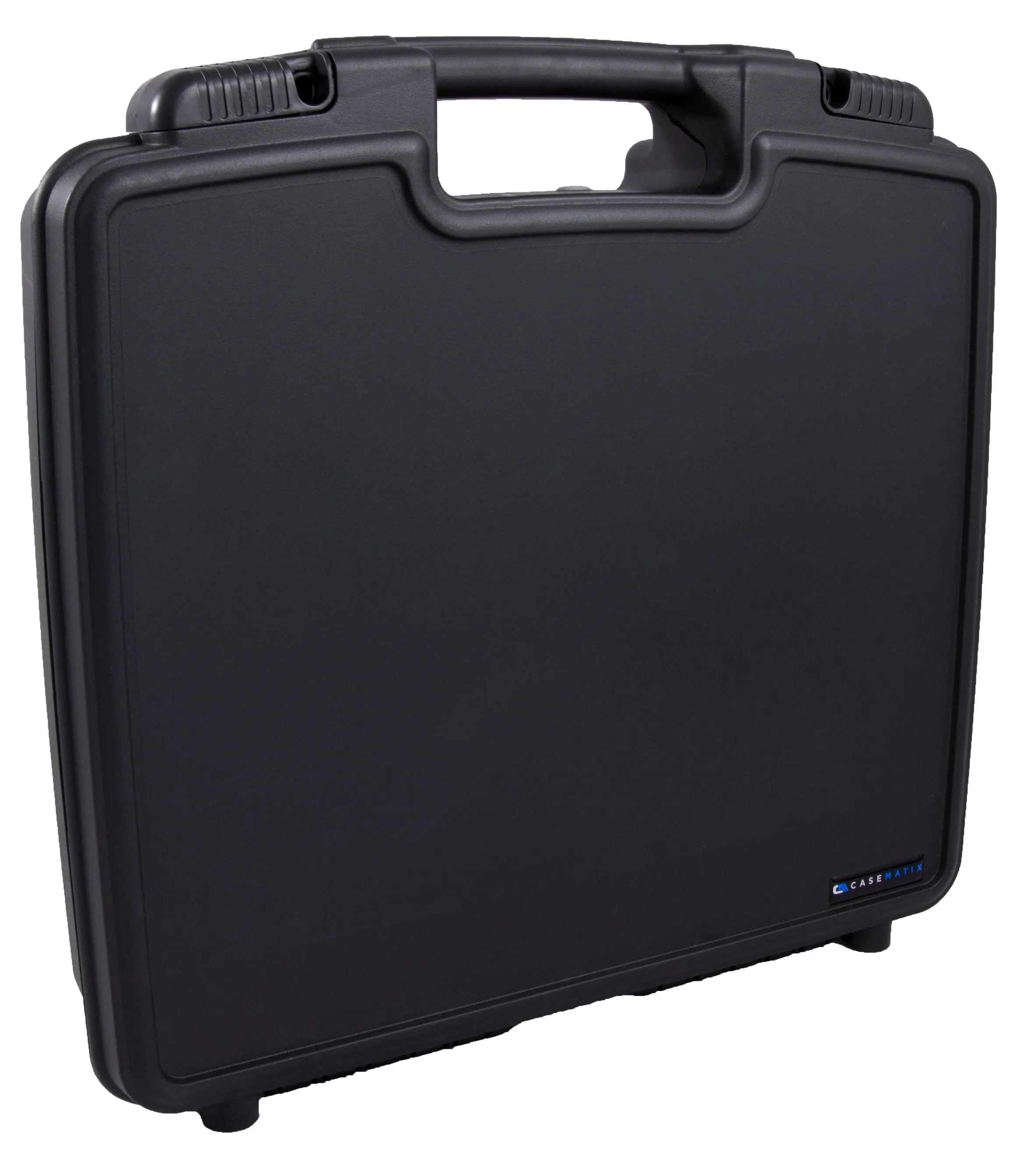 CASEMATIX 15.5" Hard Travel Case with Padlock Rings and Customizable Foam - Fits Accessories up to 13.25" x 10.5" x 2"