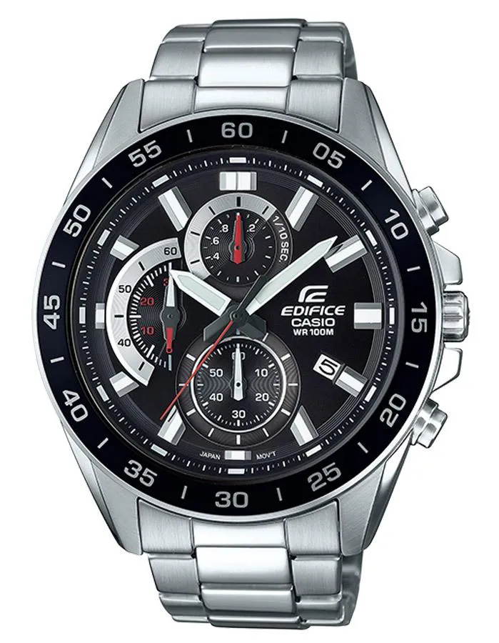 Casio Edifice EFV550 Series Mens Watch - Stainless Steel - Chronograph - Date