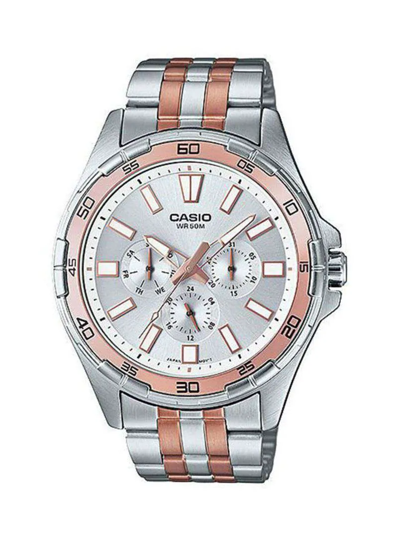 Casio MTD-300RG-7A Two-Toned Stainless Watch for Men