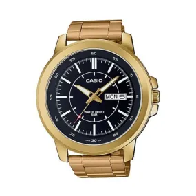 Casio MTP-X100G-1EVDF Gold Plated Watch for Men