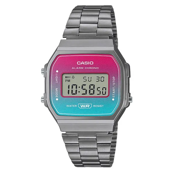 Casio Watch Digital Vintage Pink/Blue A168WERB-2ADF