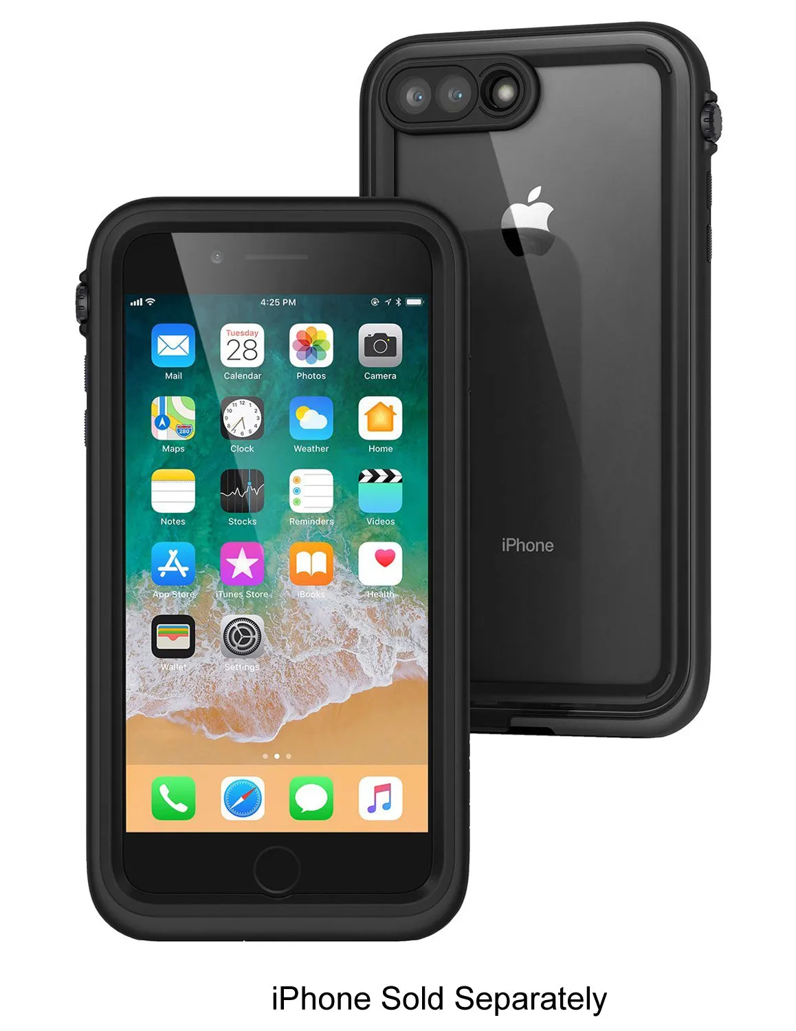 Catalyst Stealth Black Waterproof Case For iPhone 8 Plus / 7 Plus - CATIPHO8PBLK