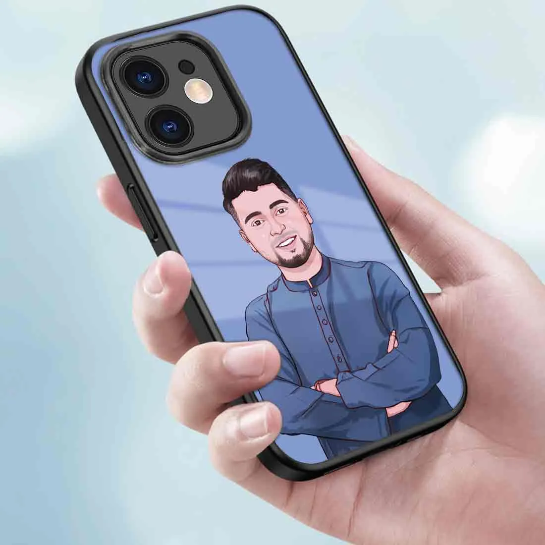 Cell Phone Cover with Photo Customized iPhone 11 Mobile Back Cover with Image - Cartoonify From Photo