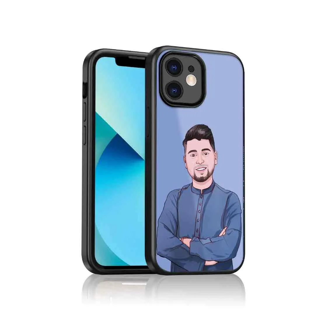 Cell Phone Cover with Photo Customized iPhone 11 Mobile Back Cover with Image - Cartoonify From Photo