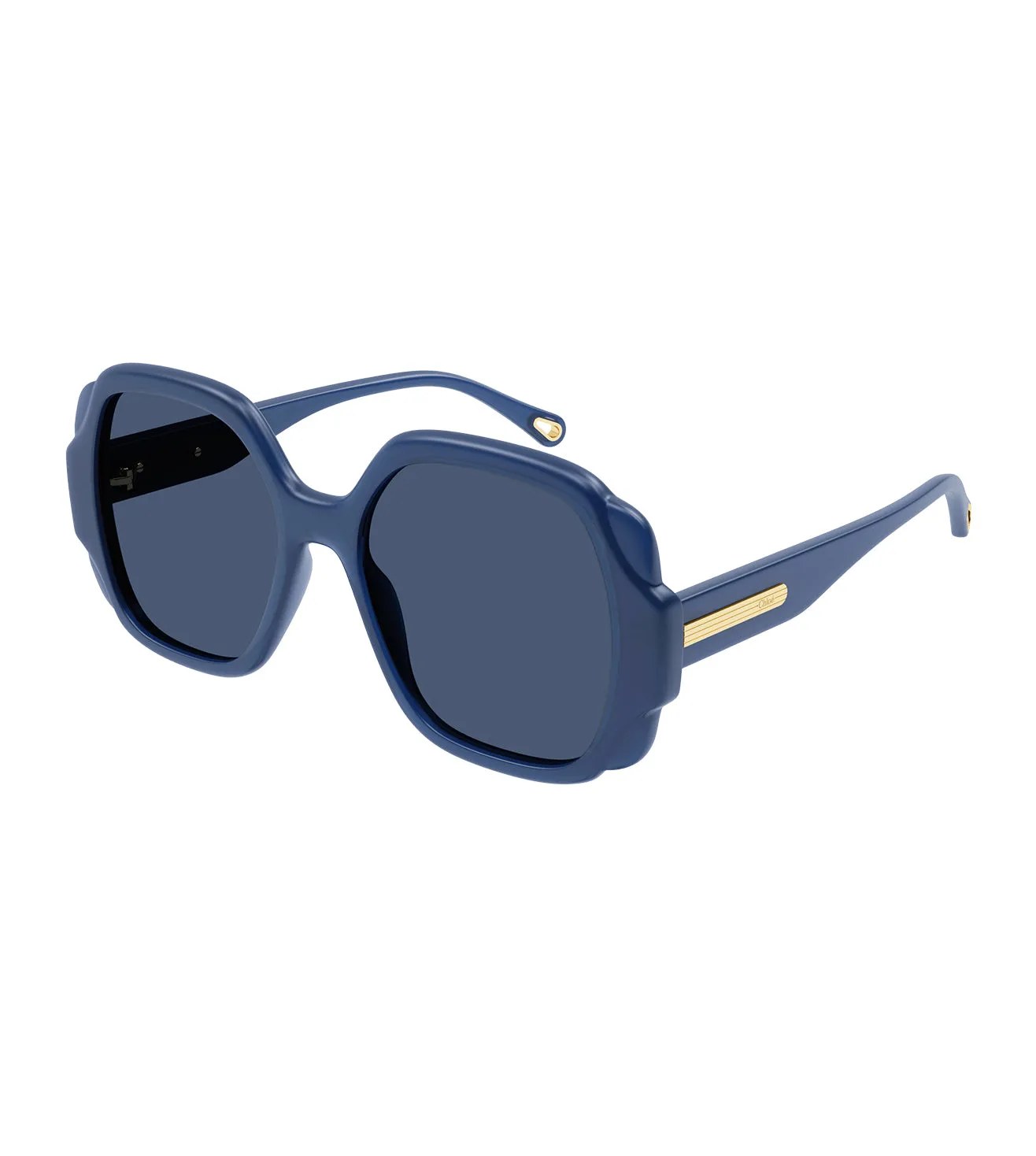 Chloe Women's Blue Square Sunglass