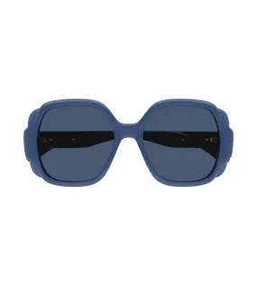 Chloe Women's Blue Square Sunglass