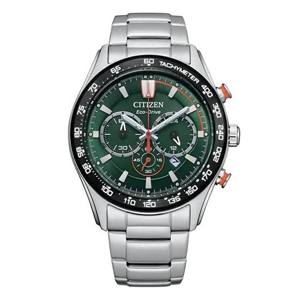 Citizen Men's Watch Eco-Drive Chrono Sport Green CA4486-82X