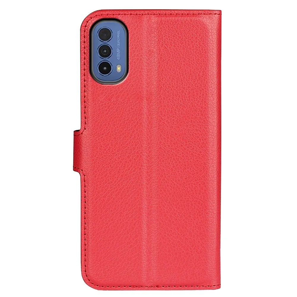 Classic Motorola Moto E30 / E40 flip case - Red