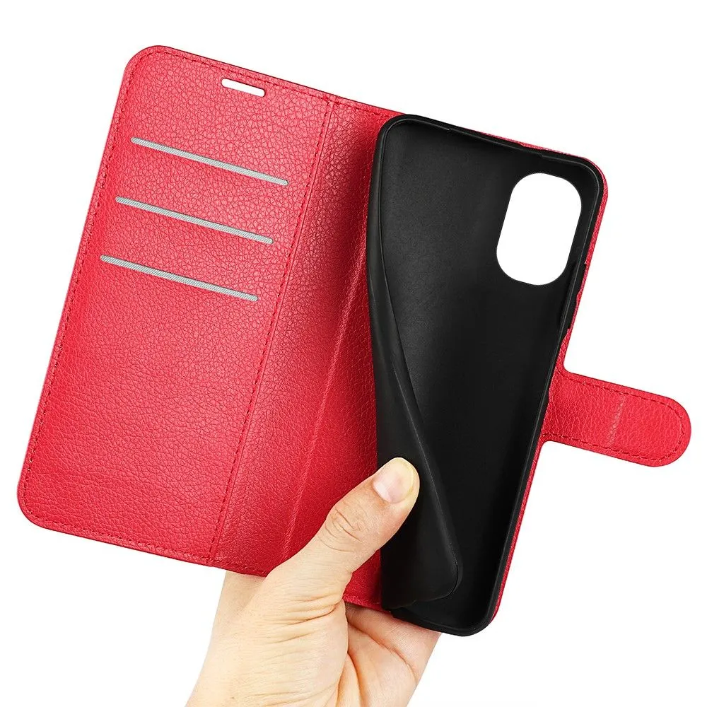 Classic Motorola Moto E30 / E40 flip case - Red