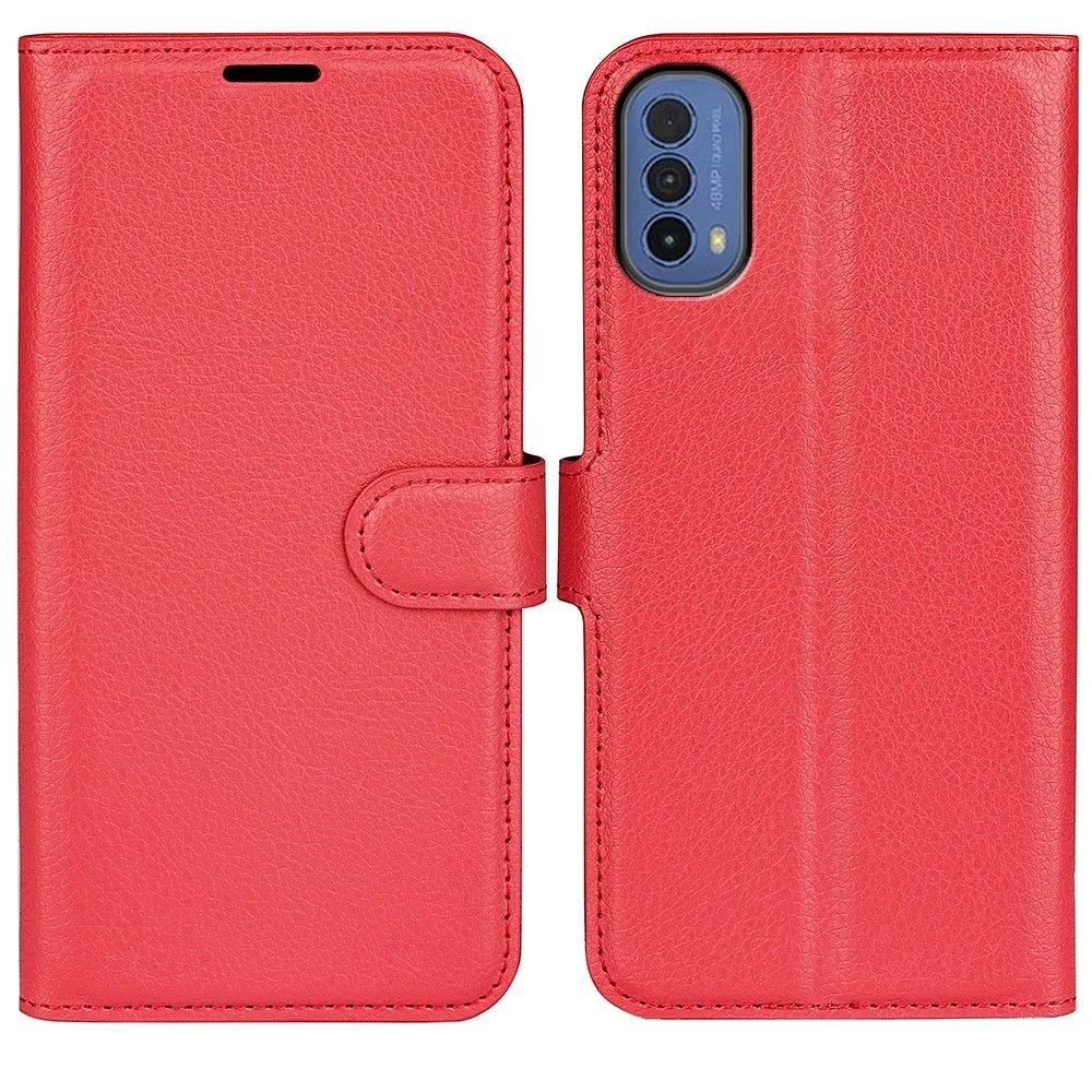 Classic Motorola Moto E30 / E40 flip case - Red