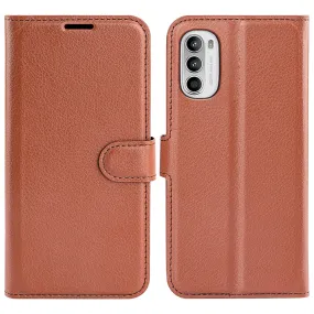 Classic Motorola Moto G52 / Moto G82 flip case - Brown