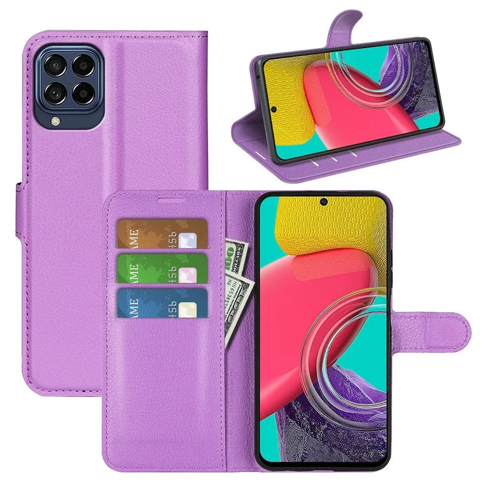 Classic Samsung Galaxy M53 5G flip case - Purple