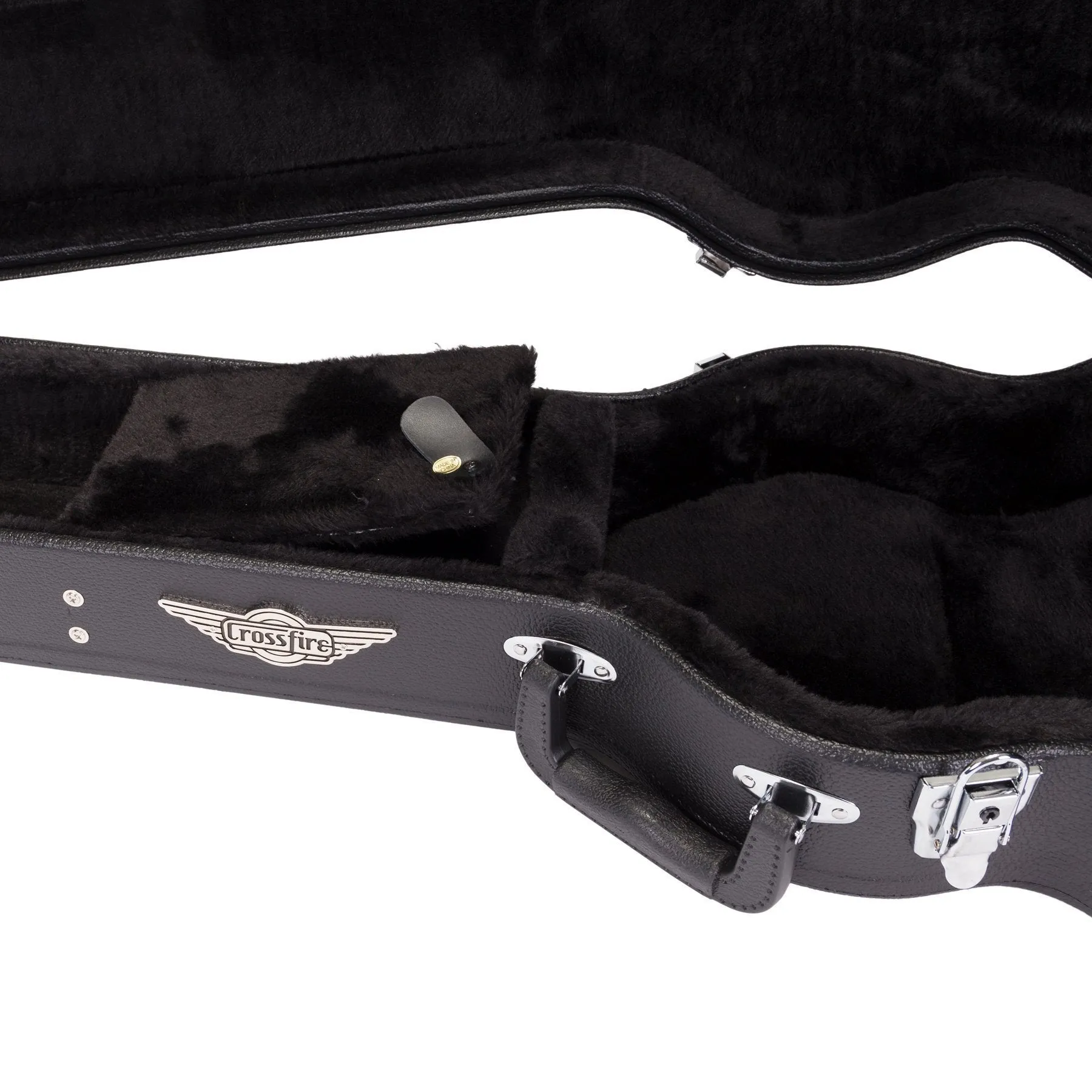 Crossfire Standard Shaped LP-Style Electric Guitar Hard Case (Black)