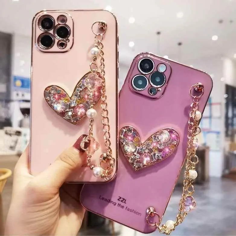 Crystal Gem Cute Phone Cases For iPhone 14 13 Pro Max 12 Mini 11 7 8Plus Xr X Xs