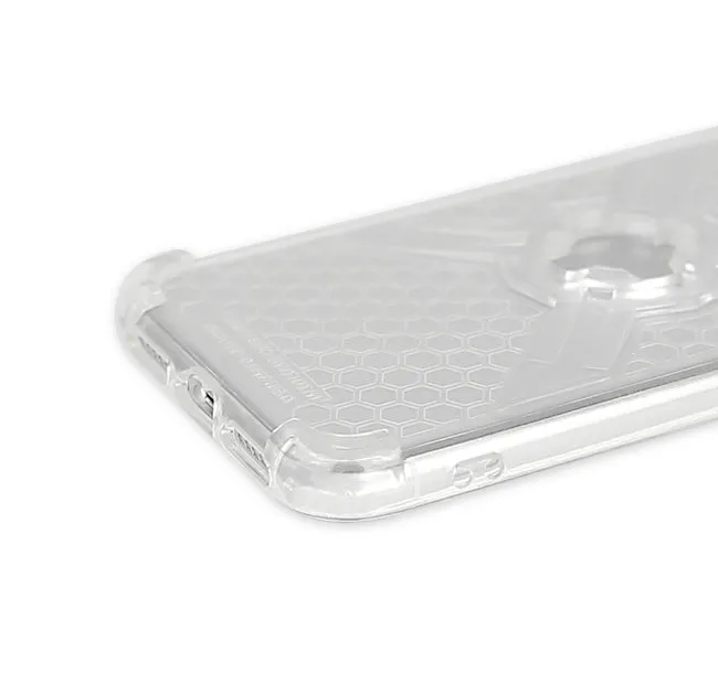 Cube-Intuitive iPhone 11 Pro/X/XS X-Guard, Clear Grey Bones Infinity mount Cover. (MA16-0018)