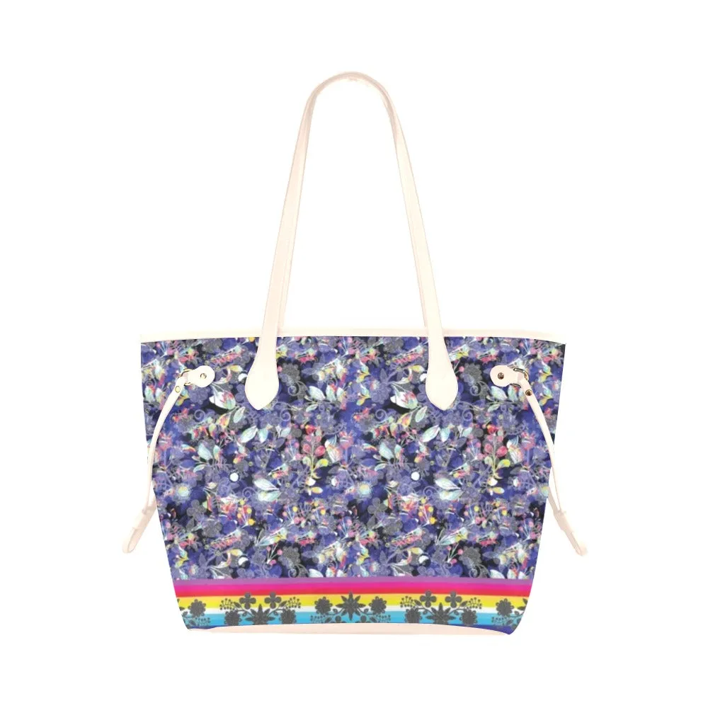 Culture in Nature Blue Clover Canvas Tote Bag