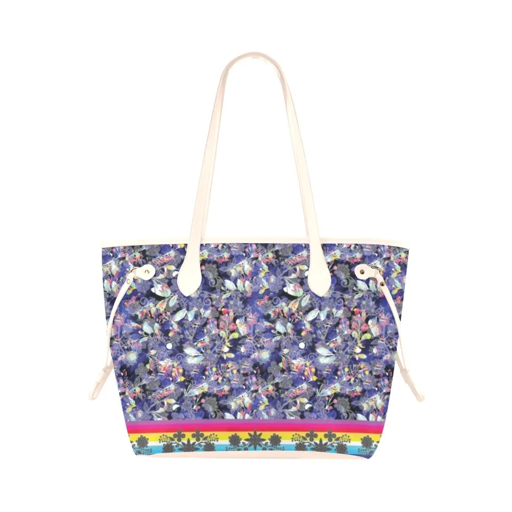 Culture in Nature Blue Clover Canvas Tote Bag