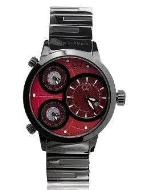 Curtis & Co Big Time World 50mm 3 Time Zone Watch (Red)