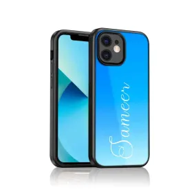 Custom iPhone 11 Cover Case with Name Blue Cover Phone Case - Blue Sea