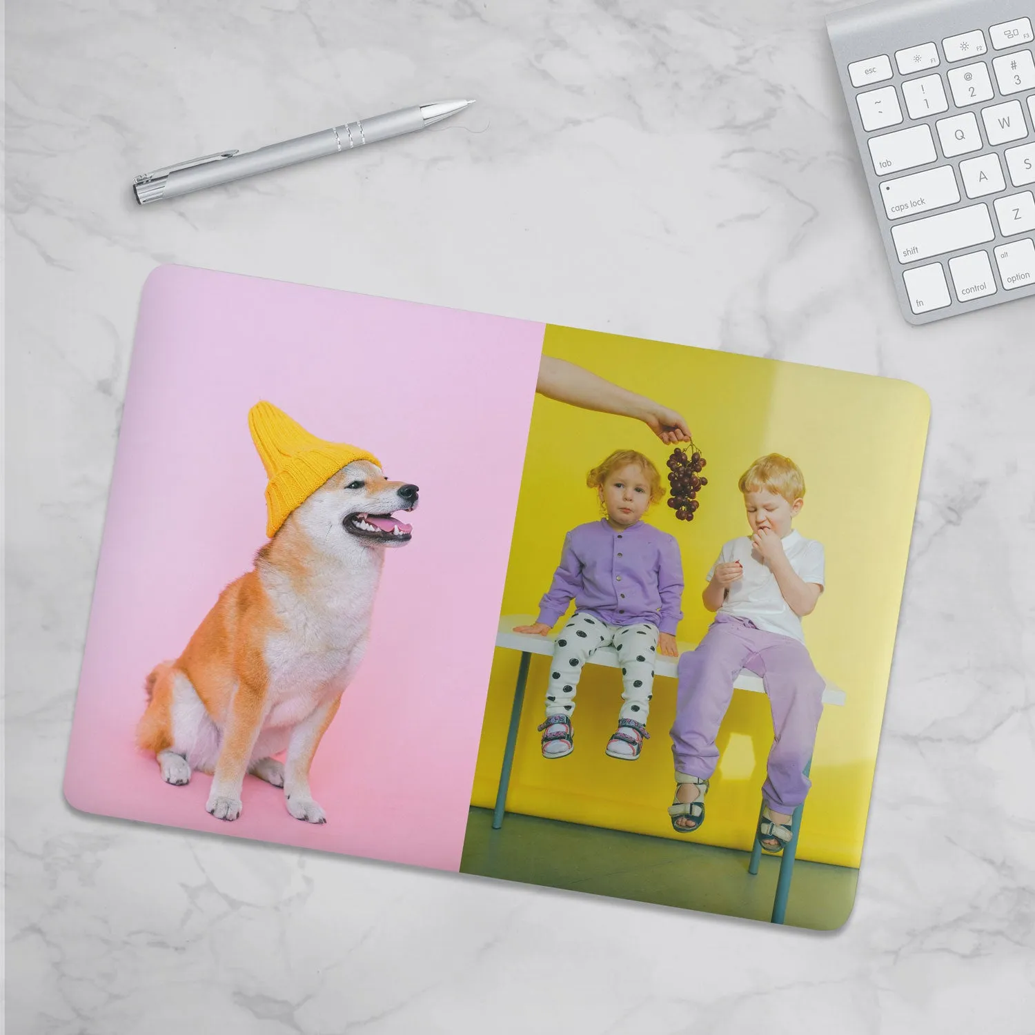 Custom Photo Macbook Hard Shell Case - Two Images Personalized