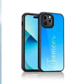 Customized Mobile Cases I Phone 13 Pro Cover Phone Case With Name - Blue Sea