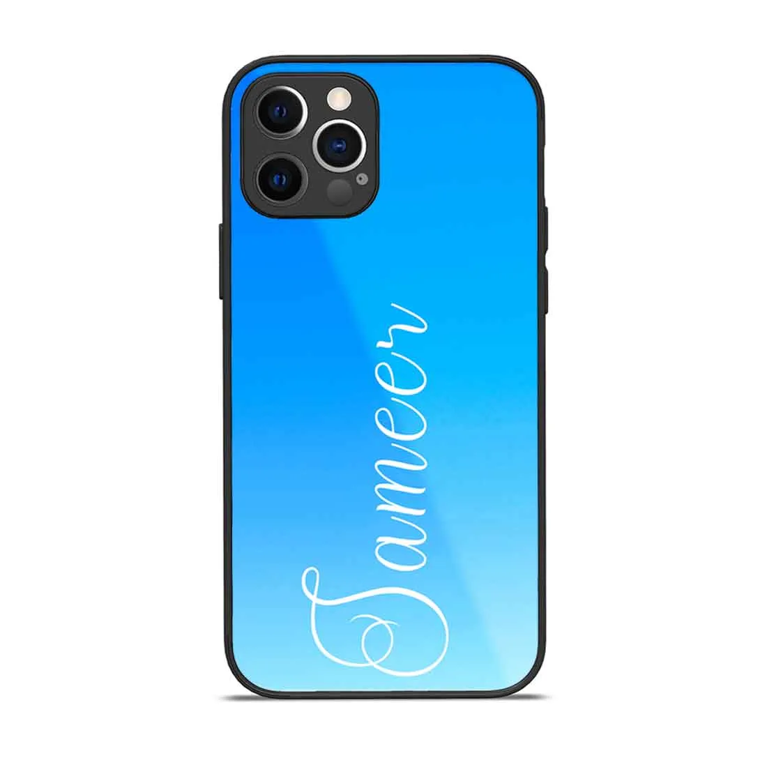 Customized Mobile Cases I Phone 13 Pro Cover Phone Case With Name - Blue Sea