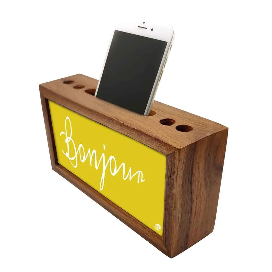 Desk Organizer Pen and Mobile Holder Stand for Office Use - Bonjour