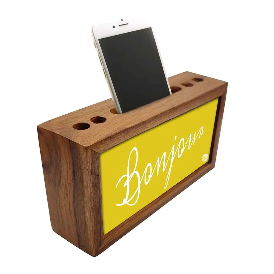 Desk Organizer Pen and Mobile Holder Stand for Office Use - Bonjour